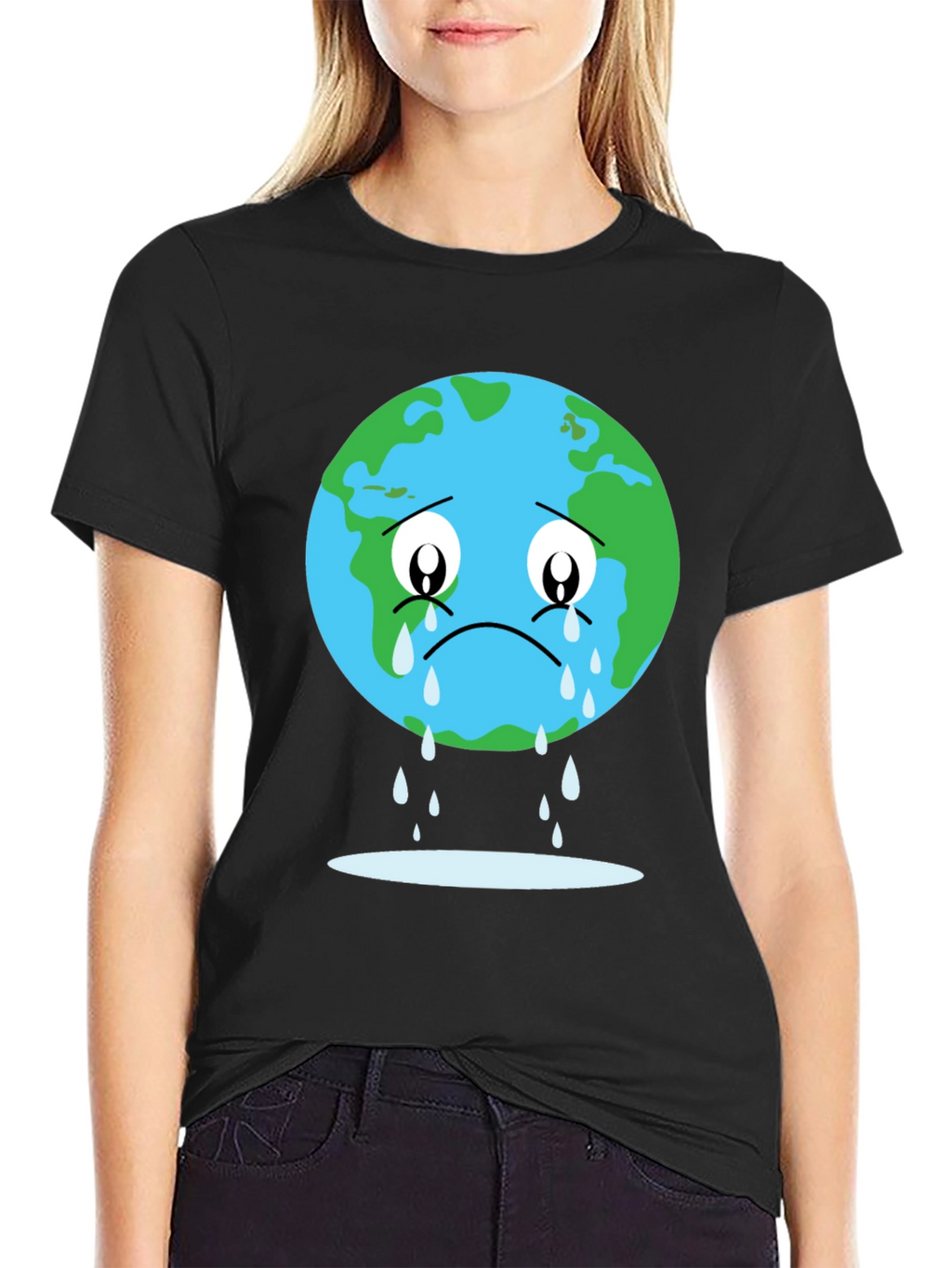 Sad Earth Graphic T-Shirt