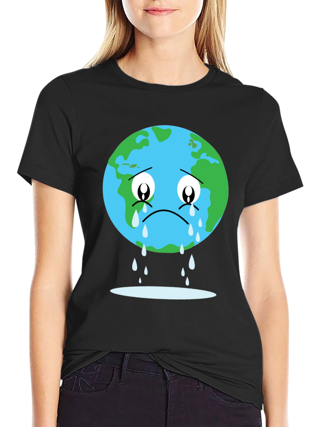 Sad Earth Graphic T-Shirt