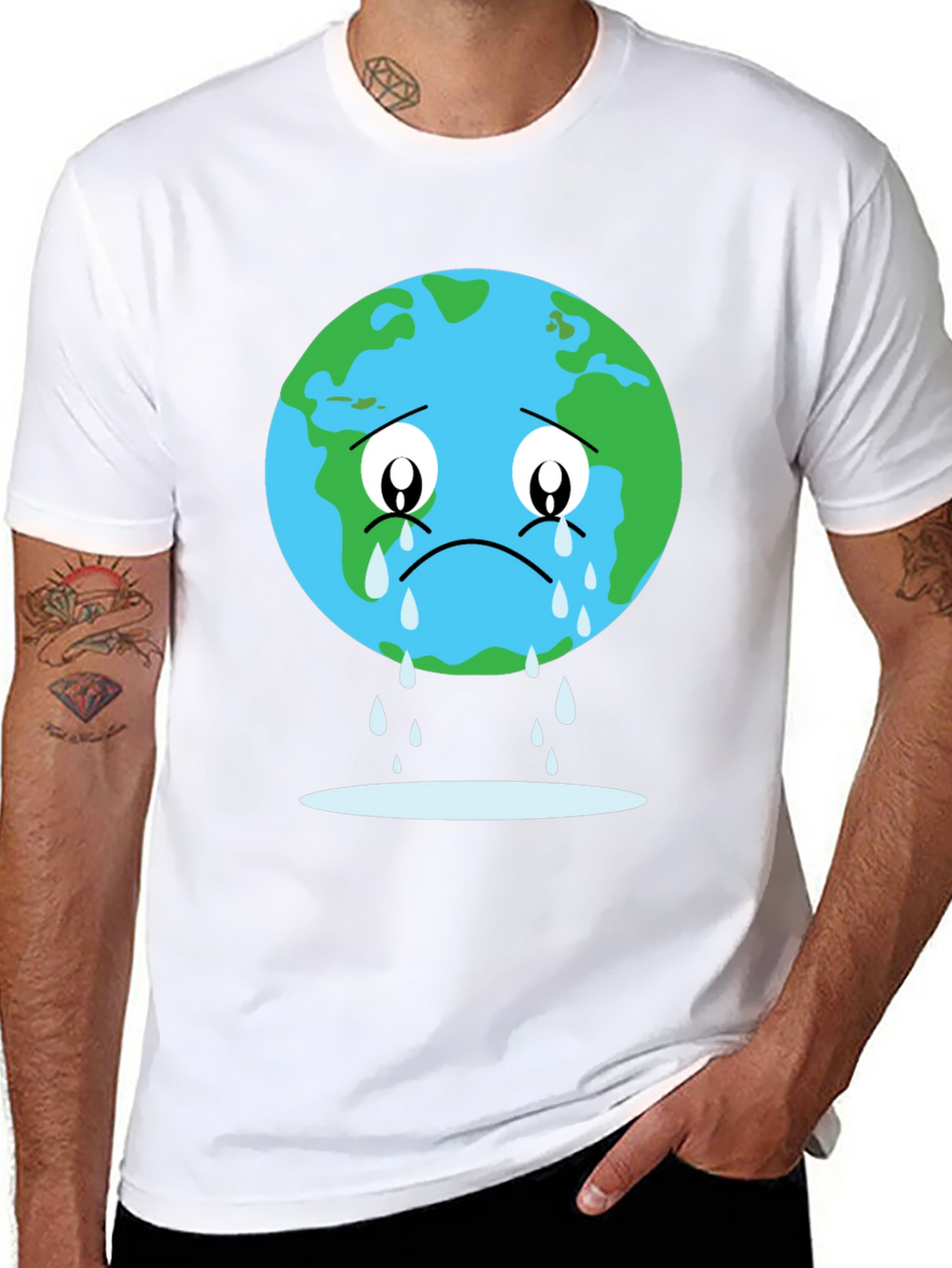 Sad Earth Graphic T-Shirt