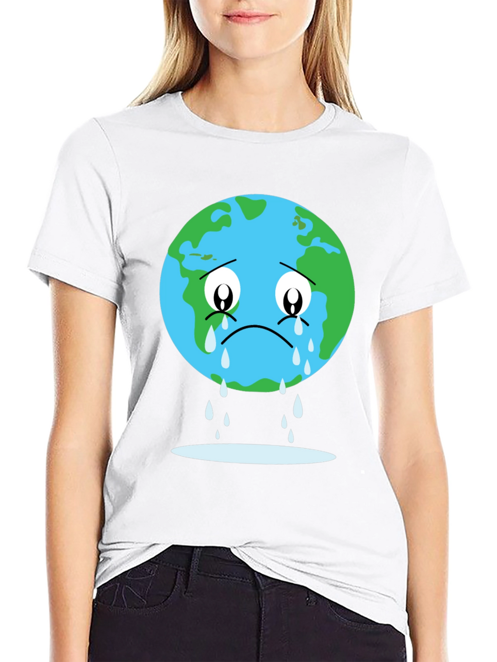Sad Earth Graphic T-Shirt
