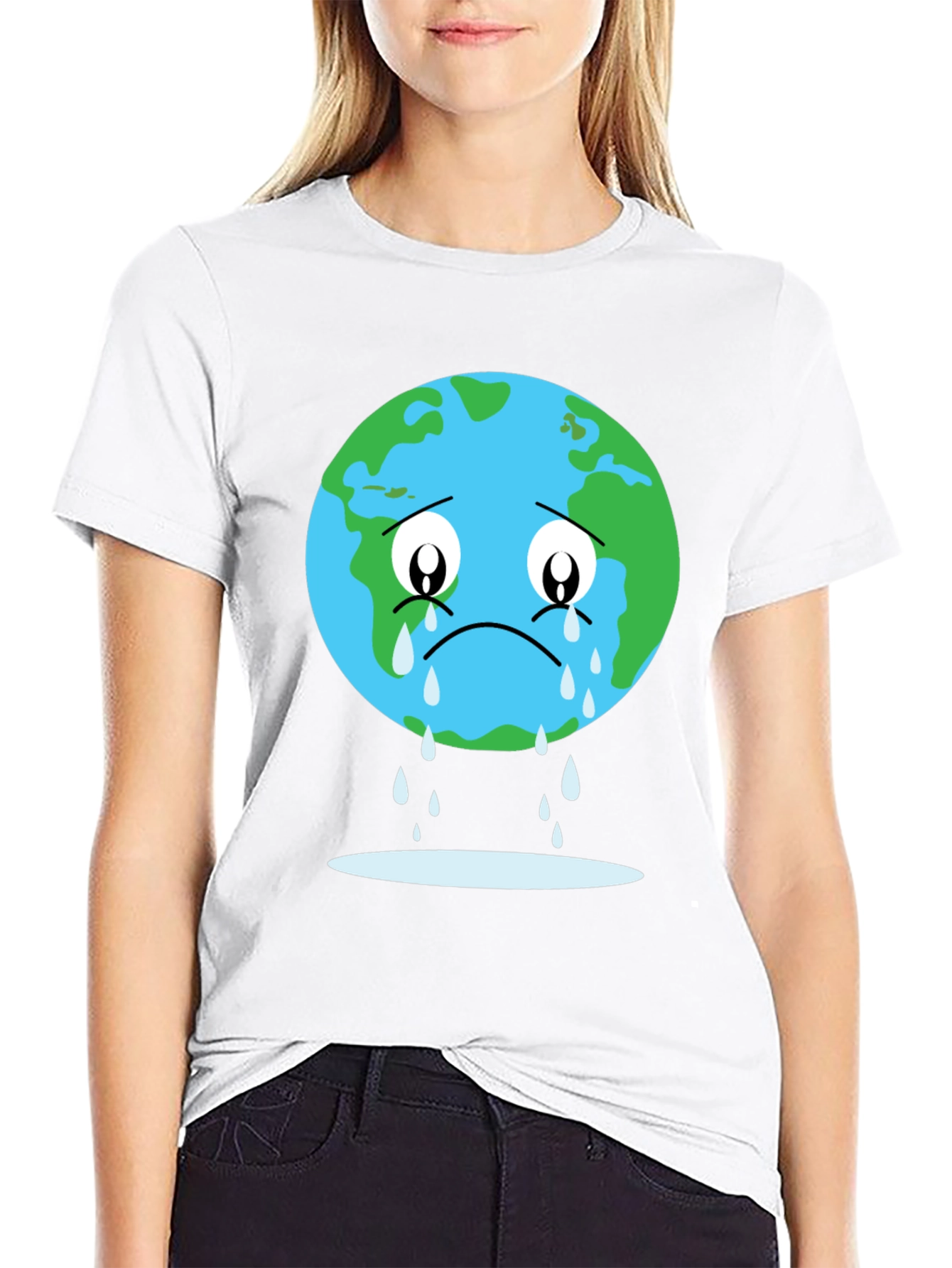 Sad Earth Graphic T-Shirt