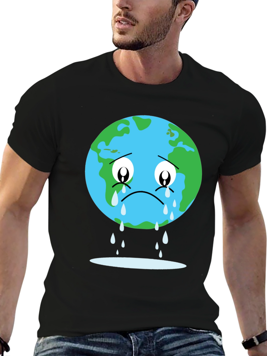 Sad Earth Graphic T-Shirt