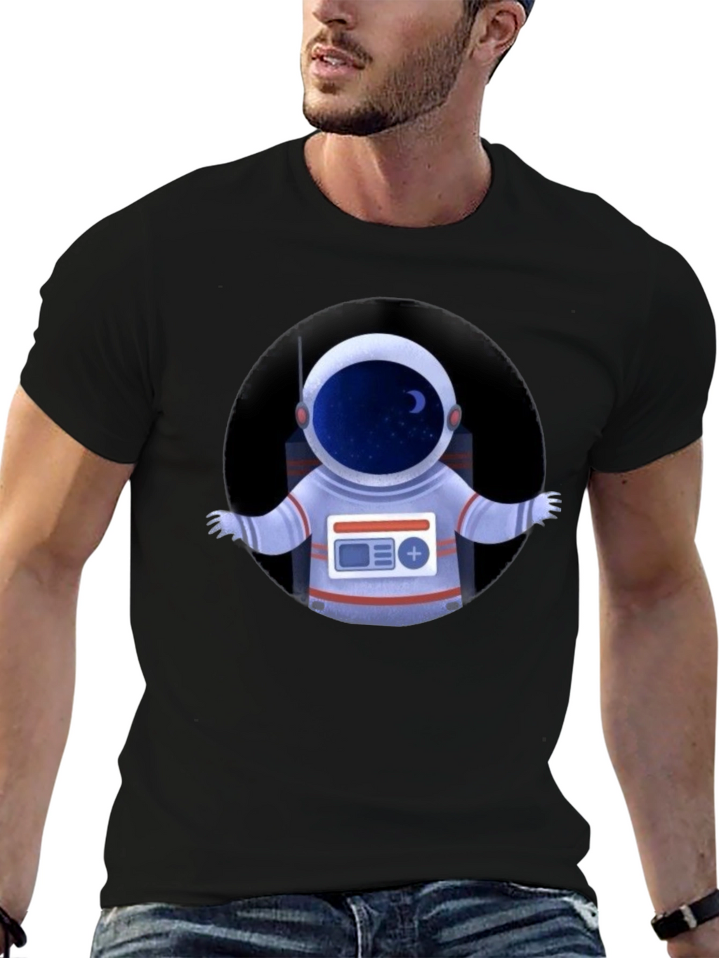 Astronaut Graphic T-Shirt - Cool Space Design