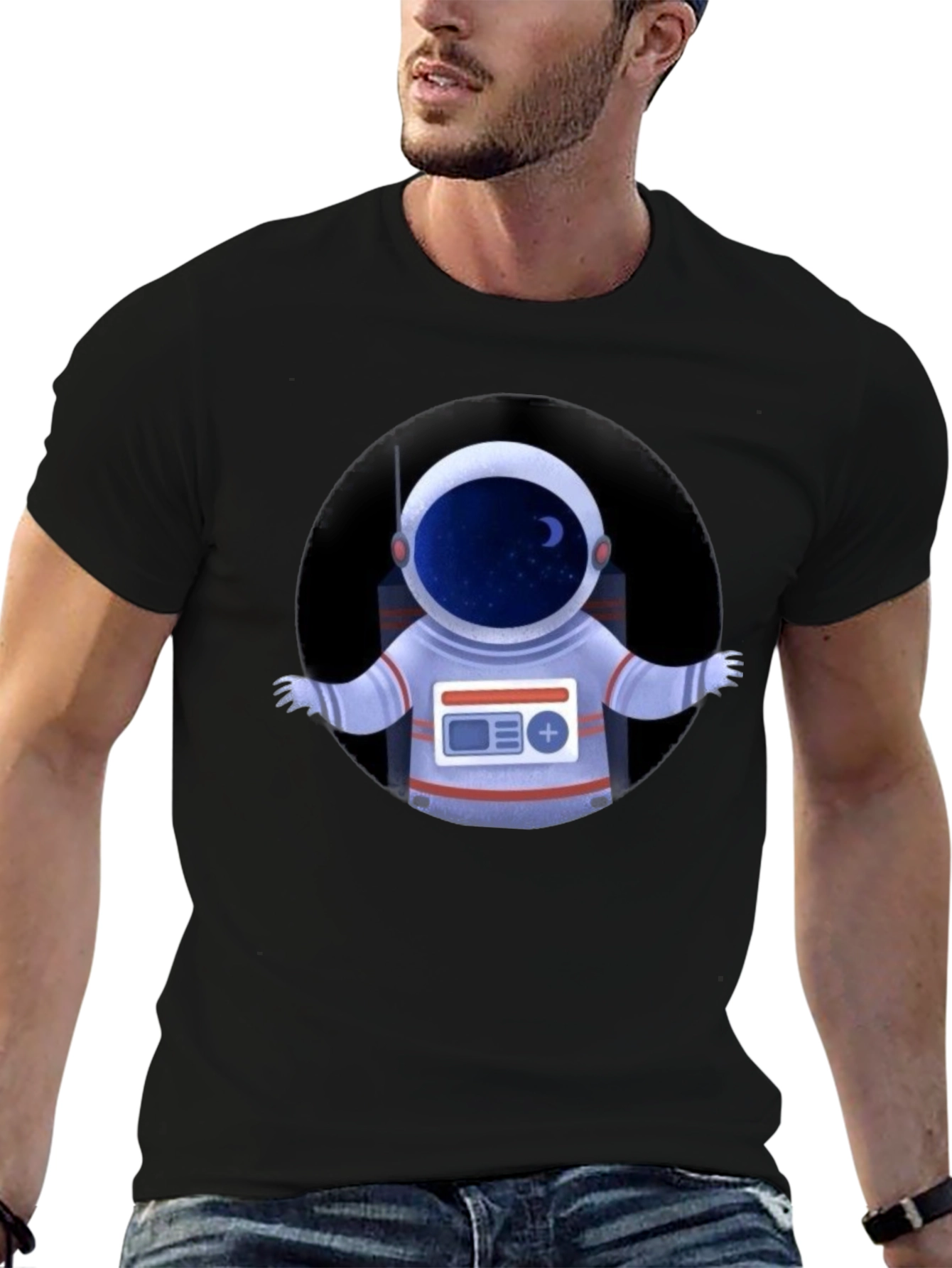 Astronaut Graphic T-Shirt - Cool Space Design