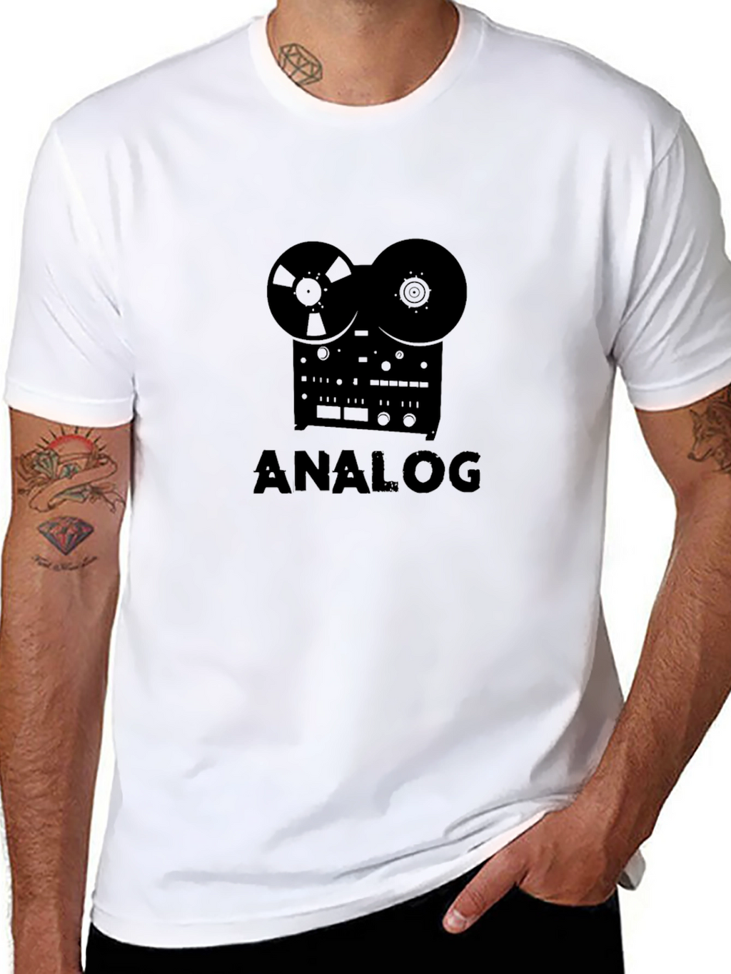 Analog Reel-to-Reel Tape Recorder T-Shirt