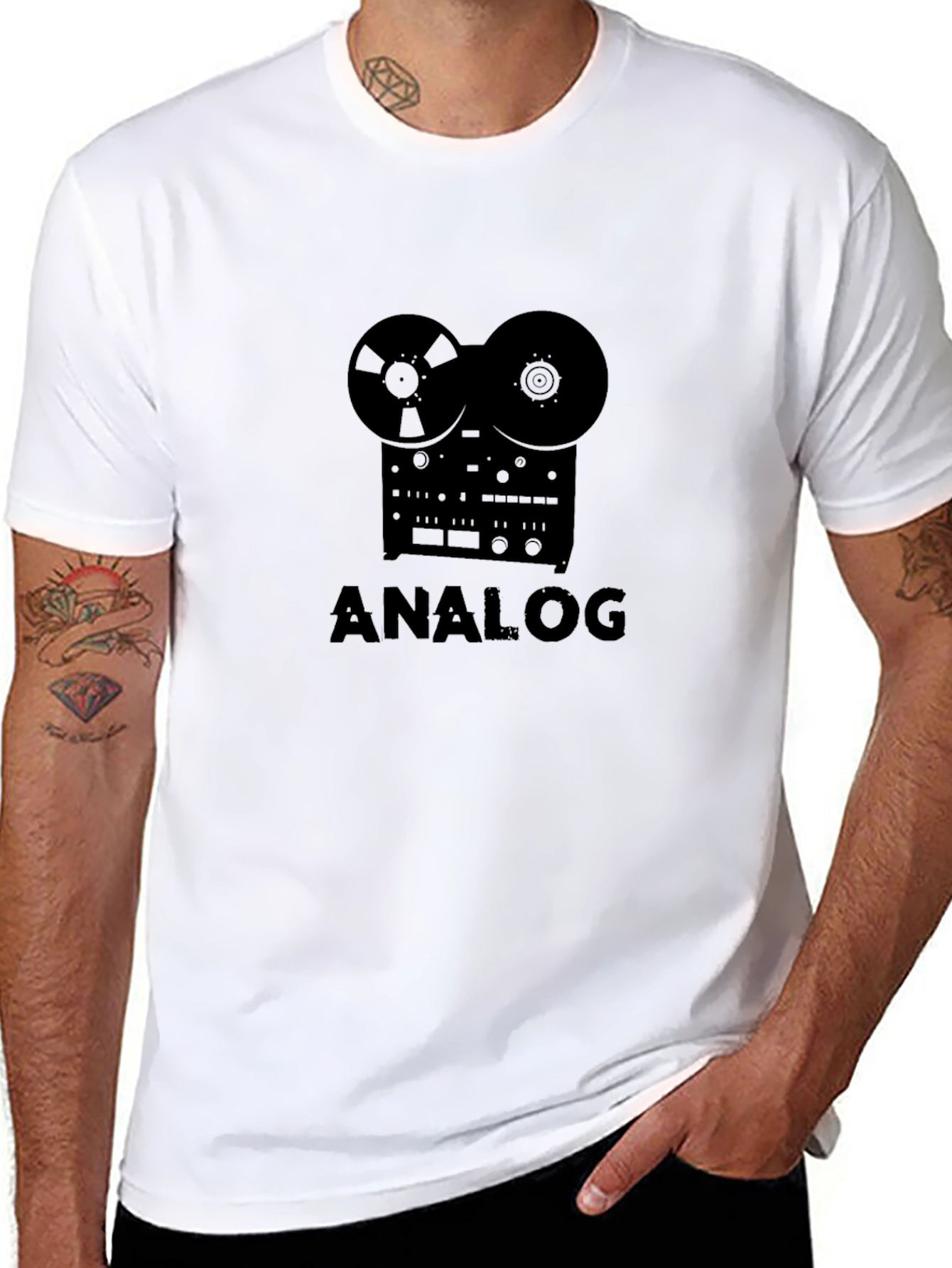 Analog Reel-to-Reel Tape Recorder T-Shirt