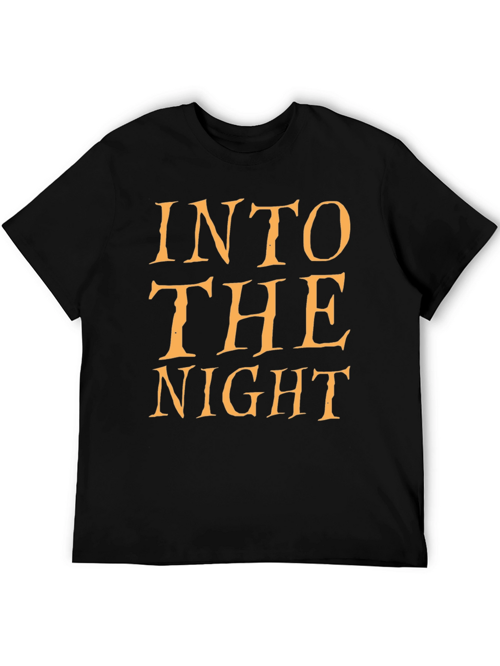 Into The Night Black Graphic T-Shirt