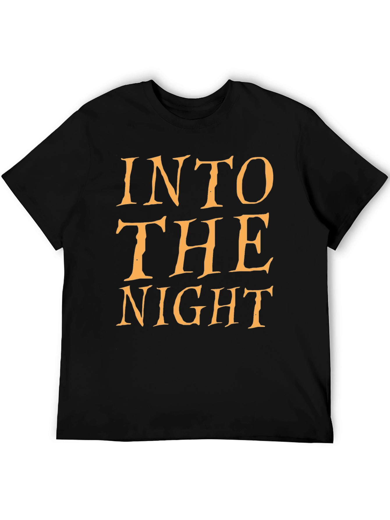 Into The Night Black Graphic T-Shirt
