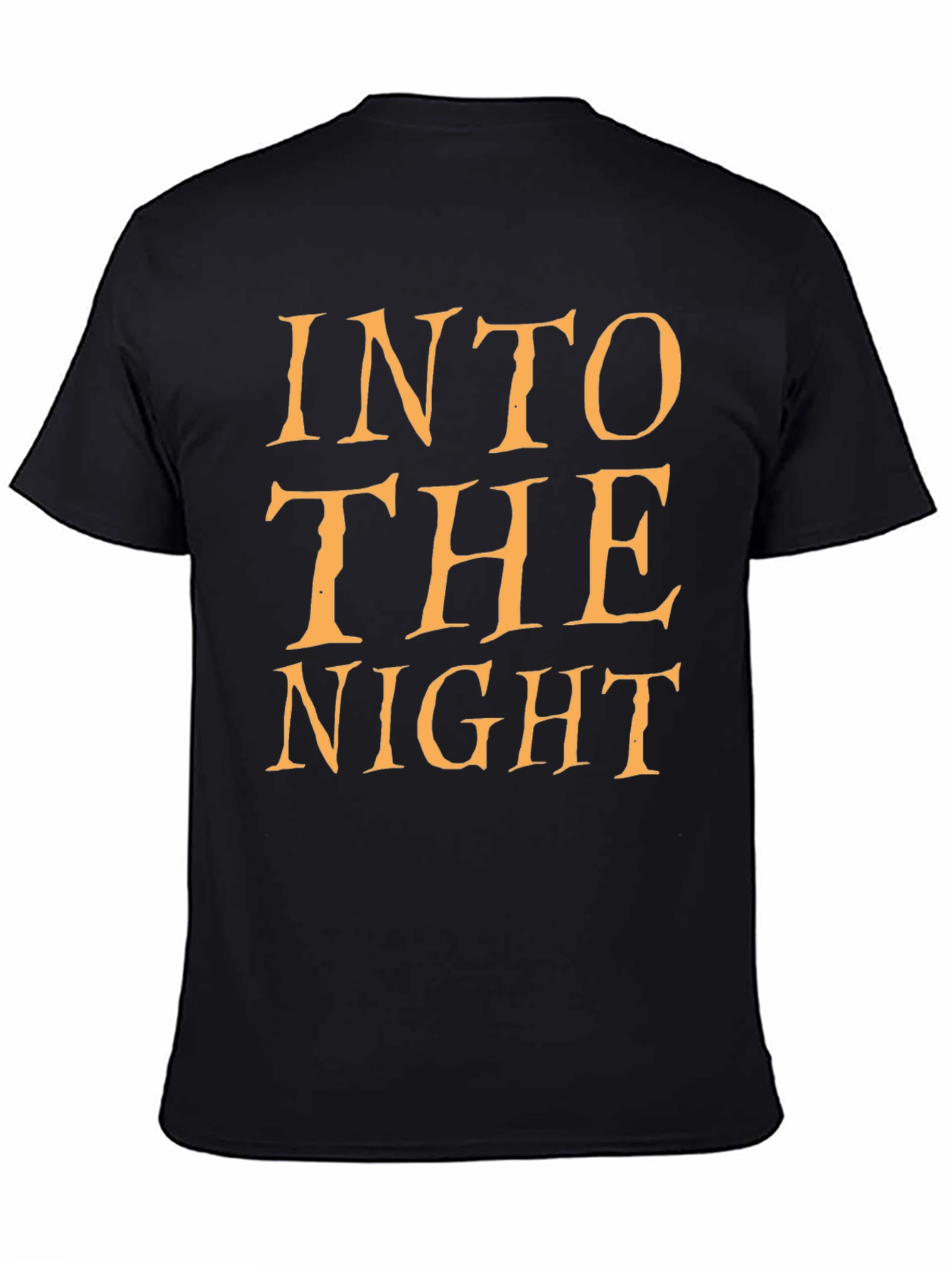 Into The Night Black Graphic T-Shirt