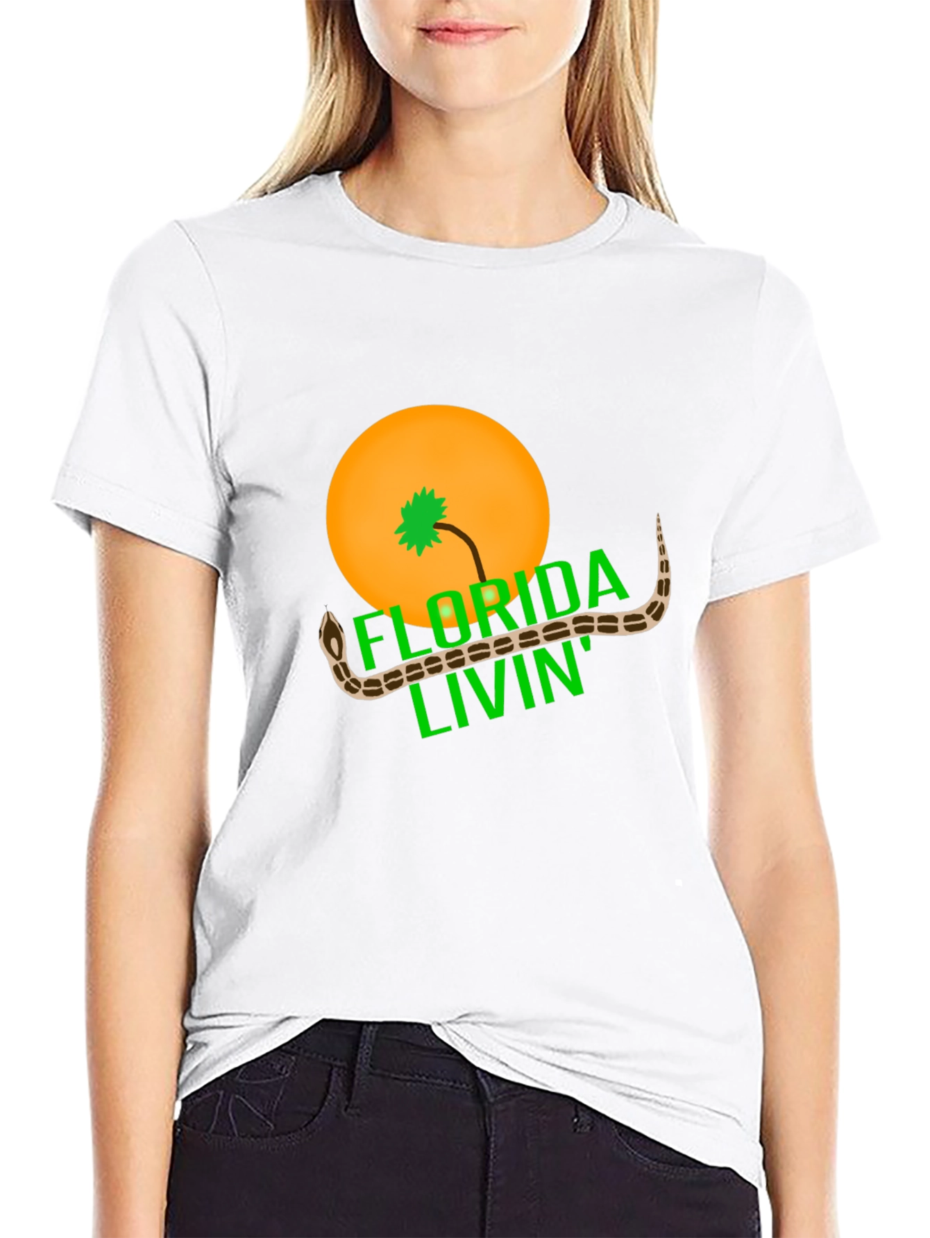 Florida Livin Snake Graphic Tee