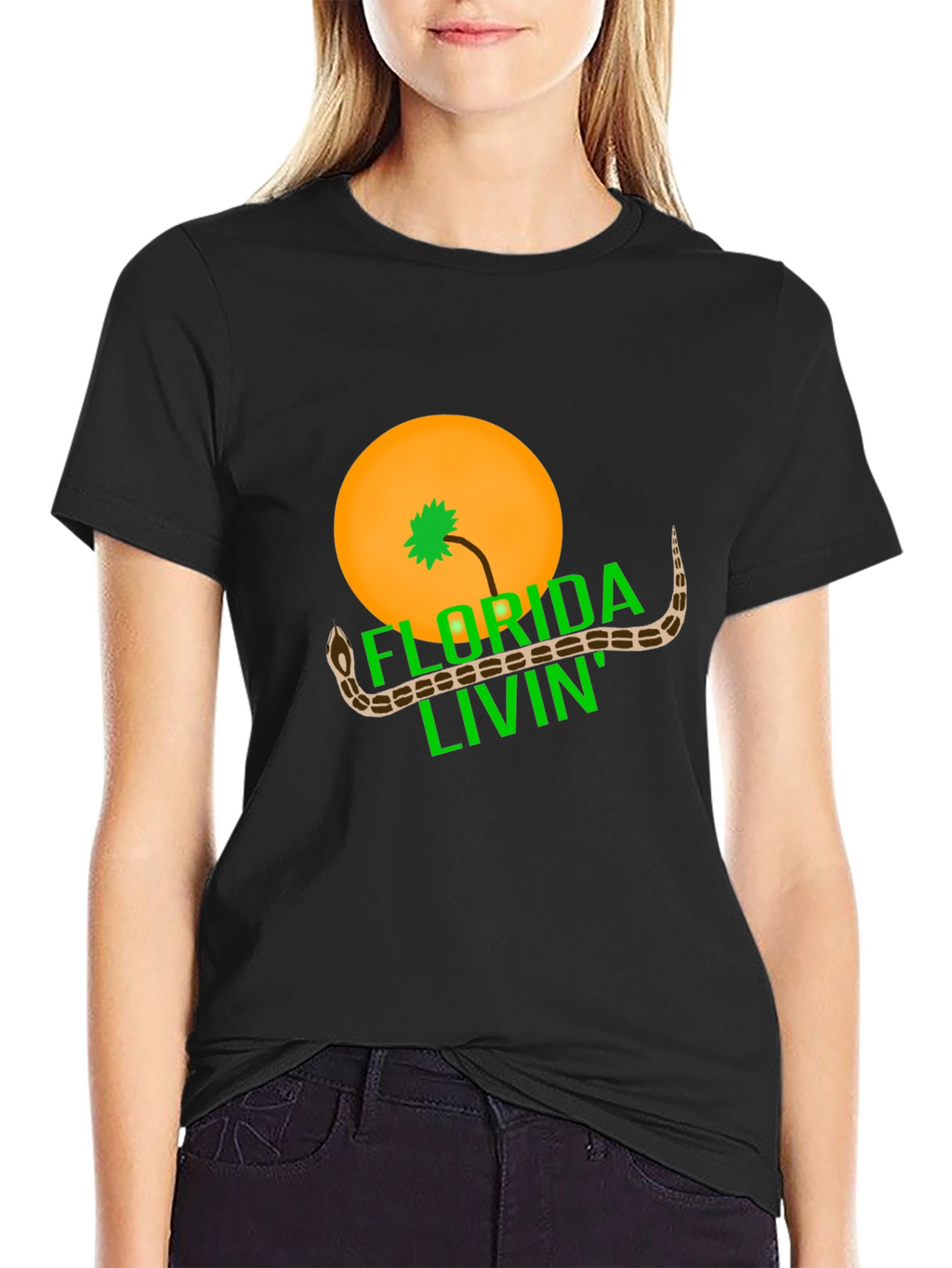 Florida Livin Snake Graphic Tee