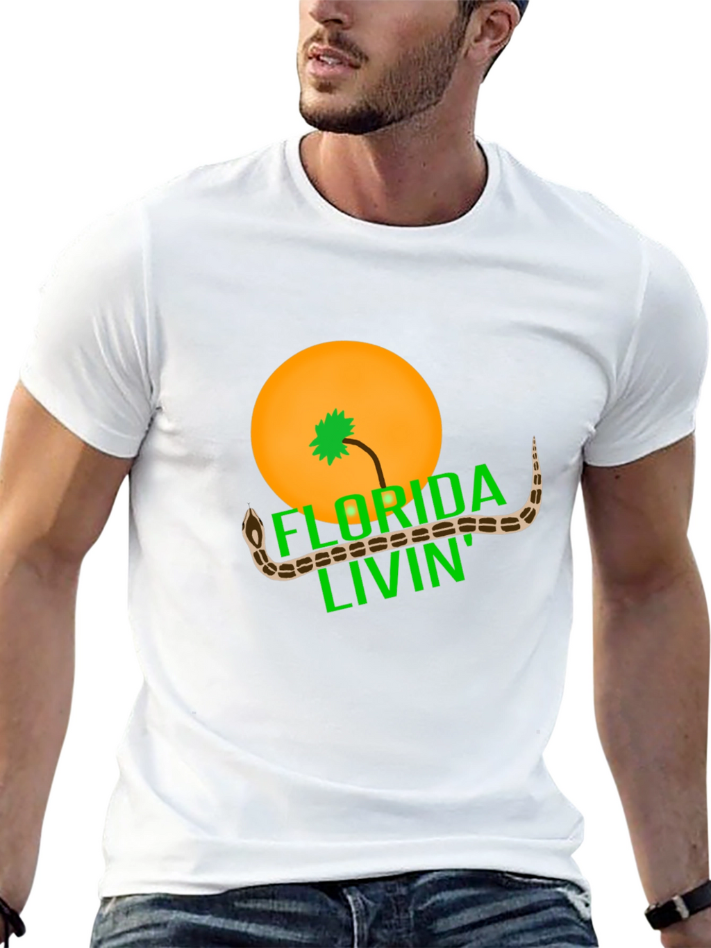 Florida Livin Snake Graphic Tee