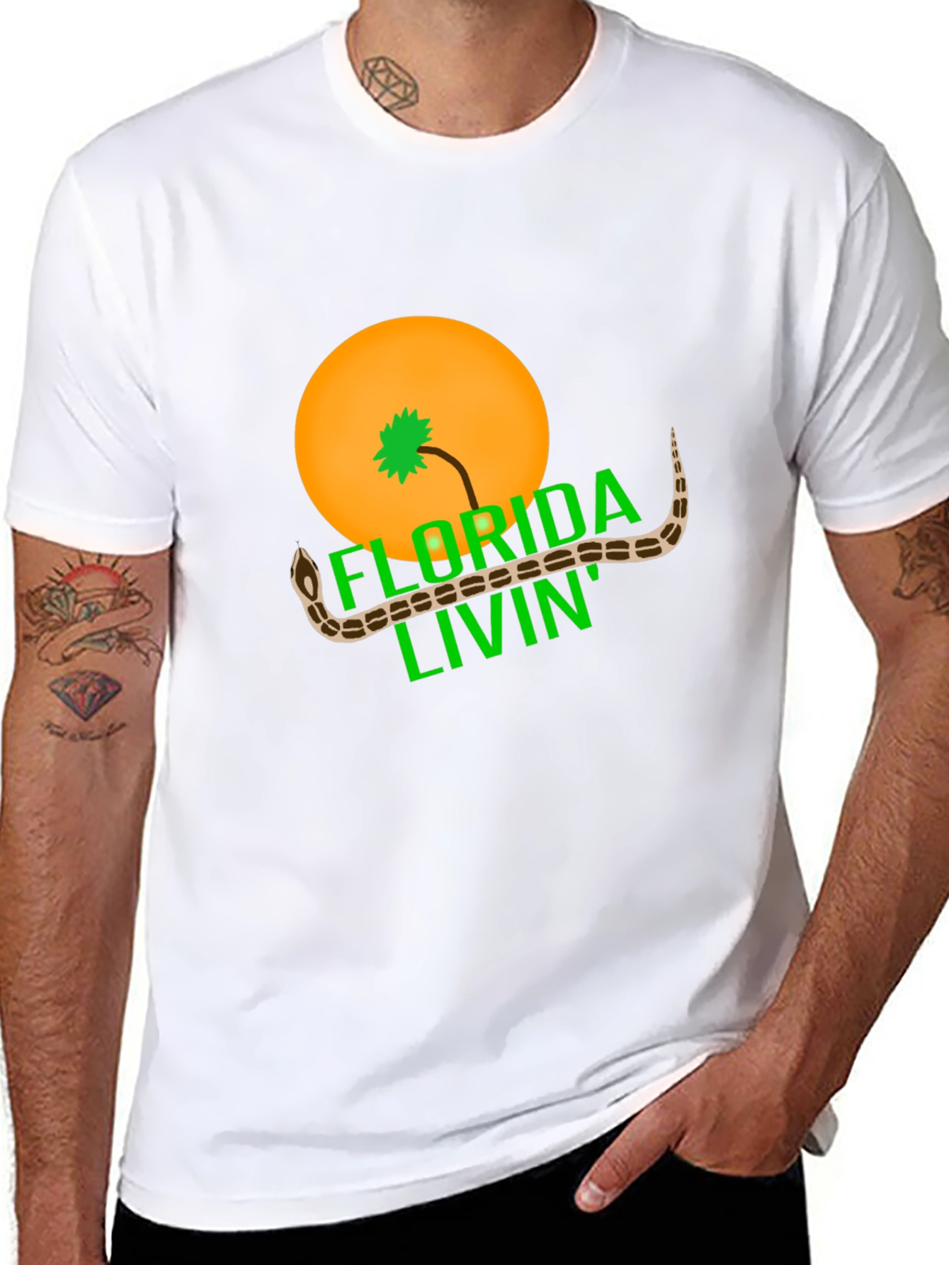 Florida Livin Snake Graphic Tee