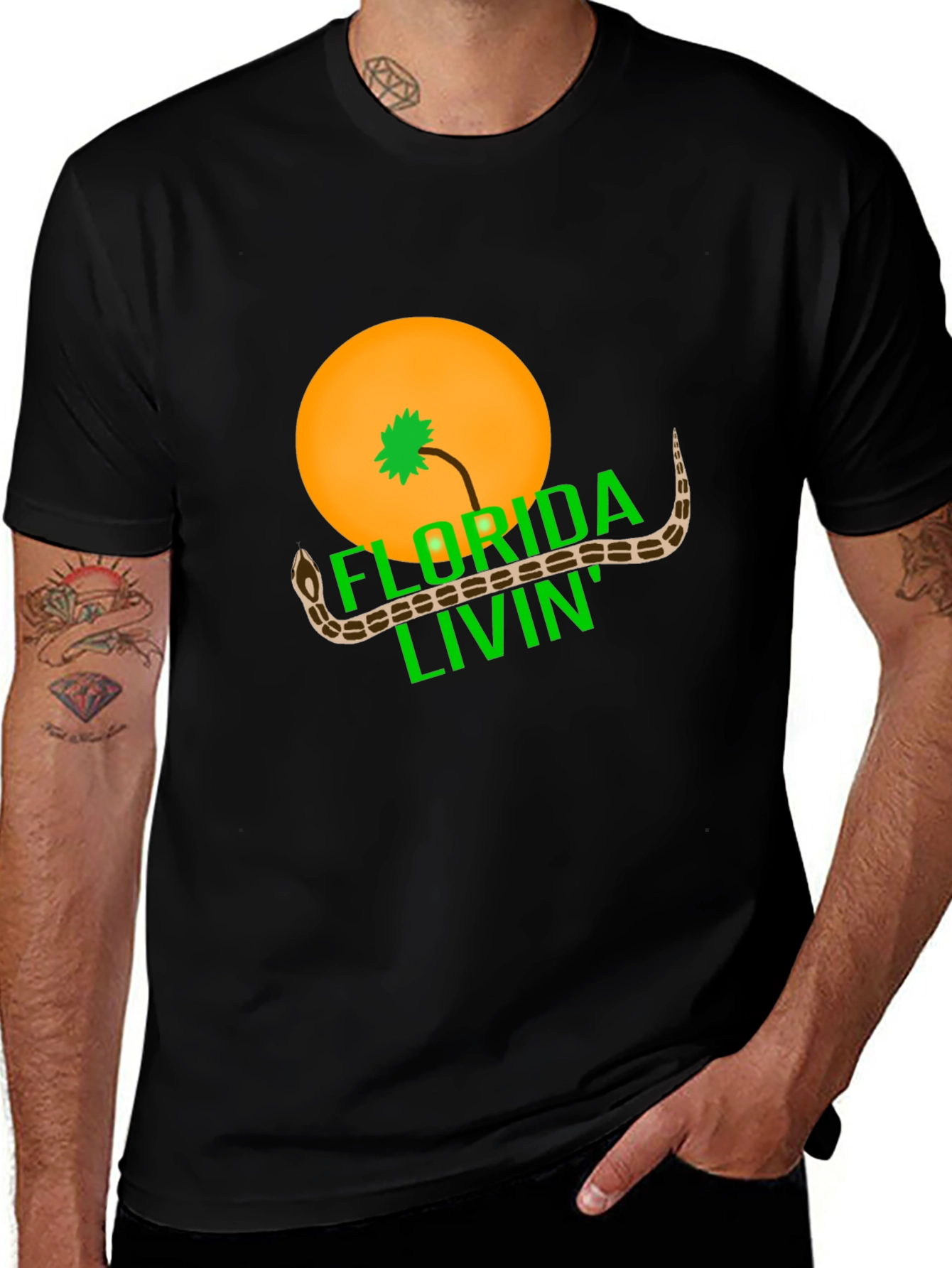 Florida Livin Snake Graphic Tee