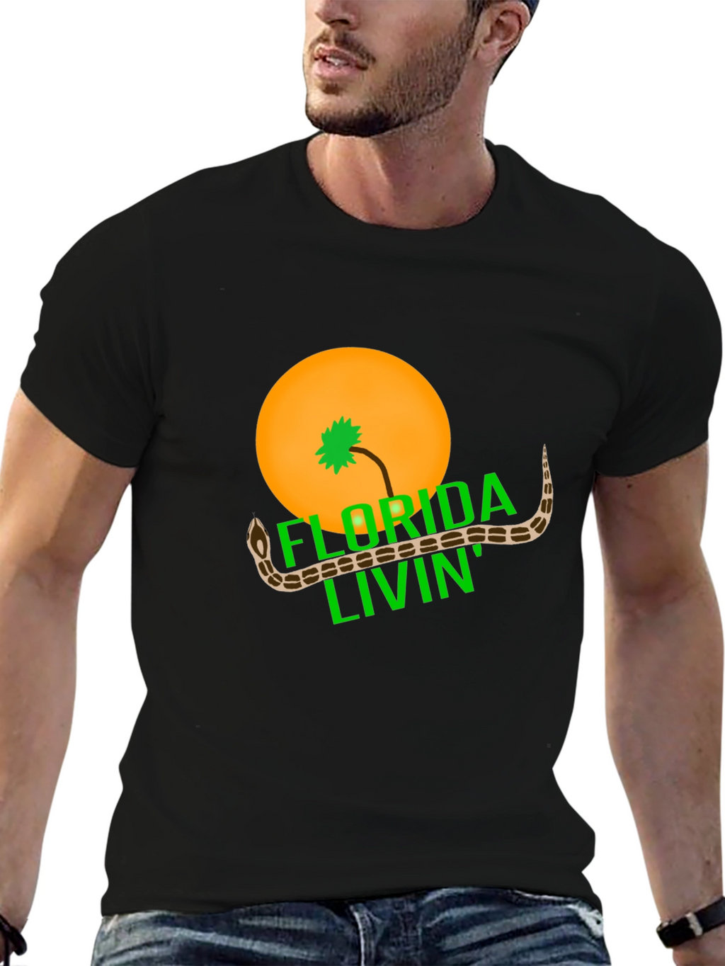 Florida Livin Snake Graphic Tee