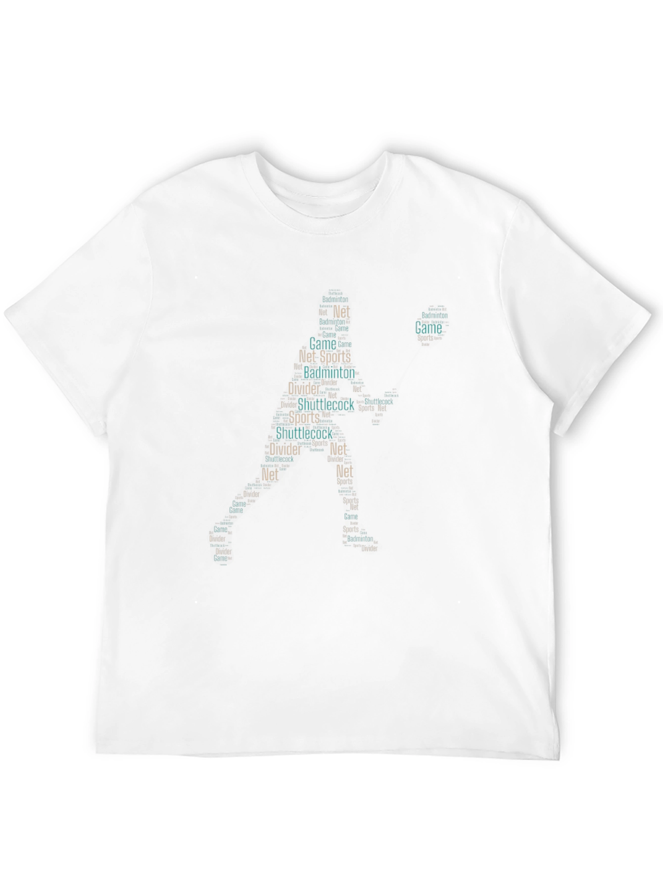Badminton Word Art T-Shirt