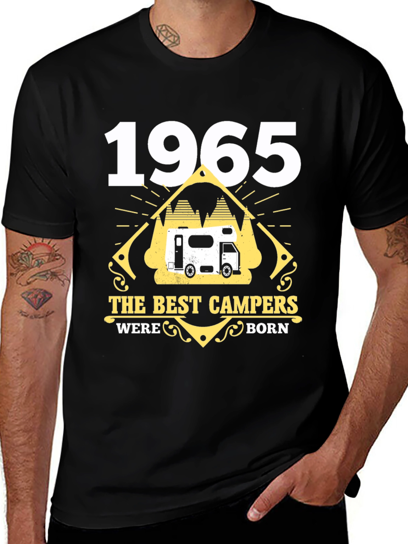 1965 Best Campers Born Black T-Shirt