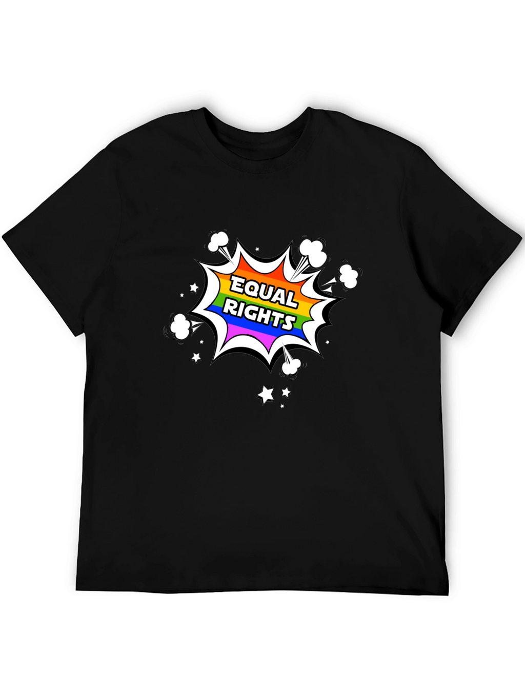 Equal Rights Rainbow Graphic T-Shirt