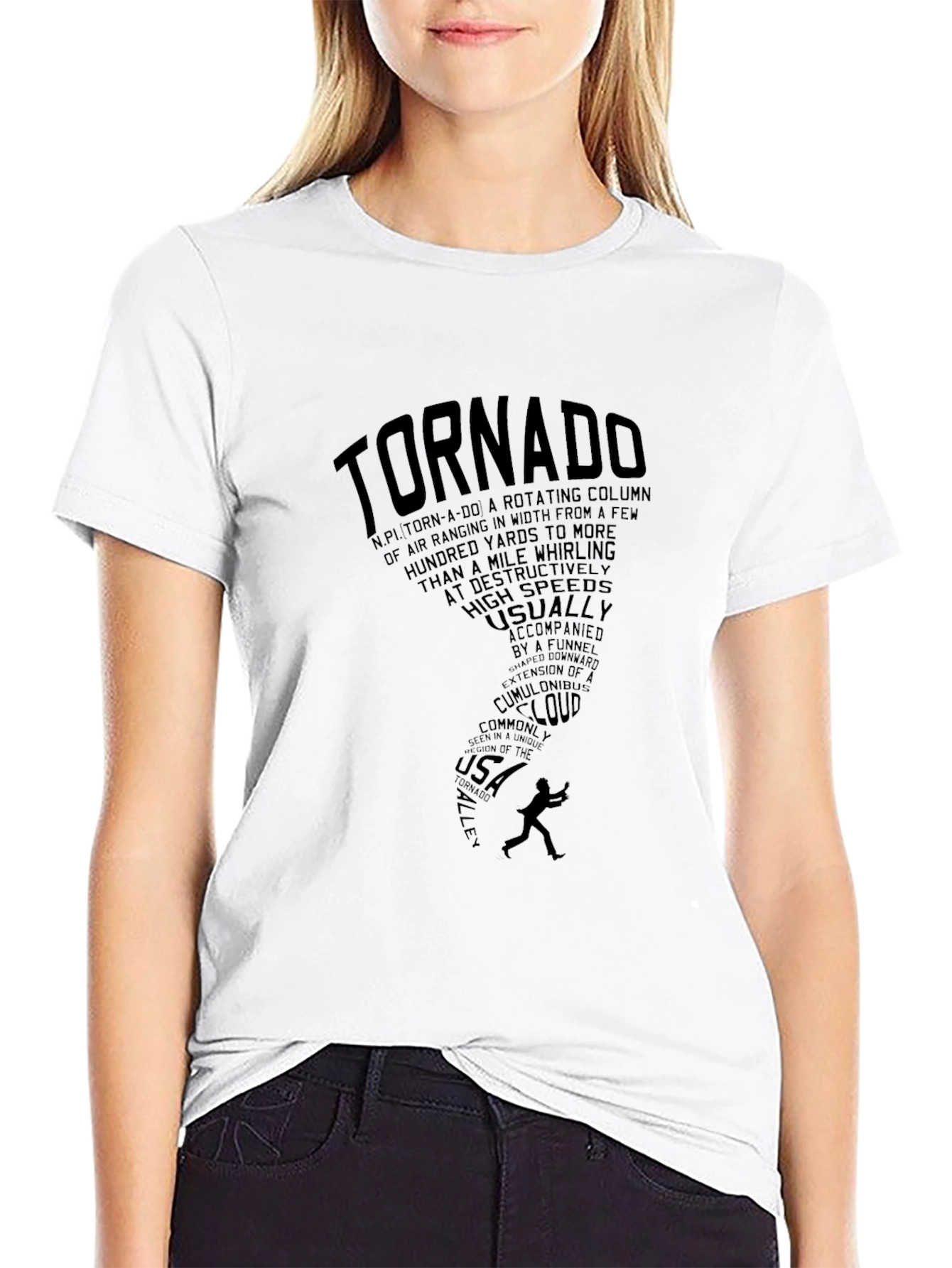 Tornado Graphic Tee - Black Short Sleeve