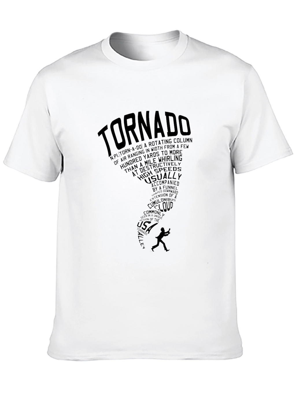 Tornado Graphic Tee - Black Short Sleeve