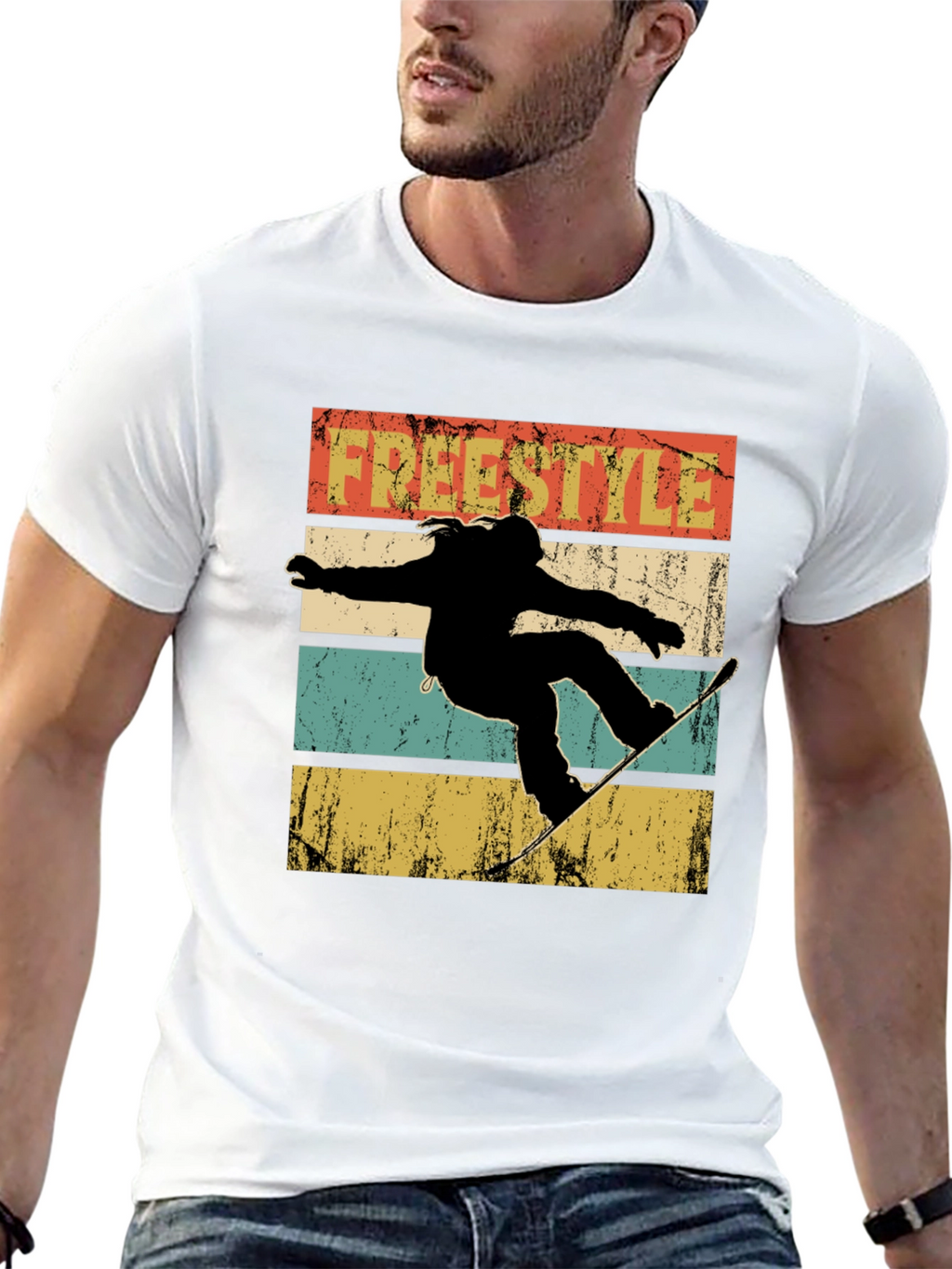 Freestyle Snowboard Retro T-Shirt