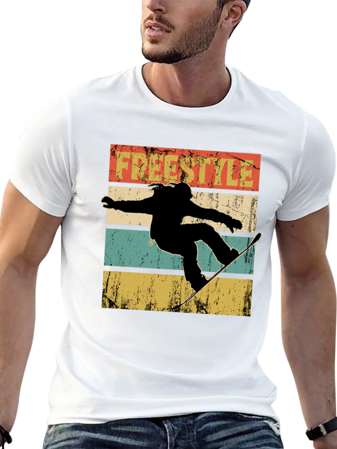 Freestyle Snowboard Retro T-Shirt