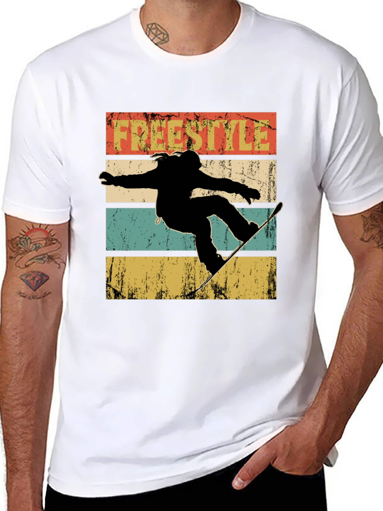 Freestyle Snowboard Retro T-Shirt