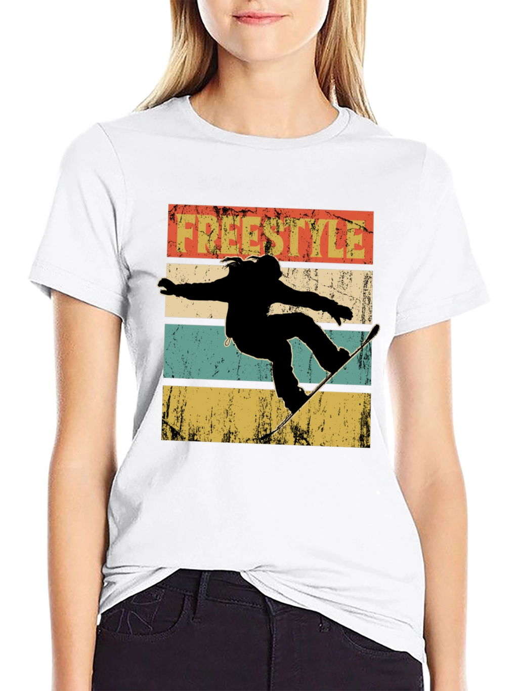 Freestyle Snowboard Retro T-Shirt