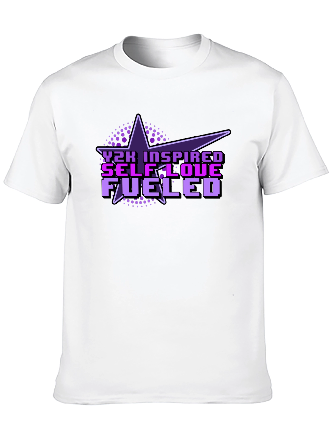 Y2K Inspired Self-Love Fueled Black T-Shirt