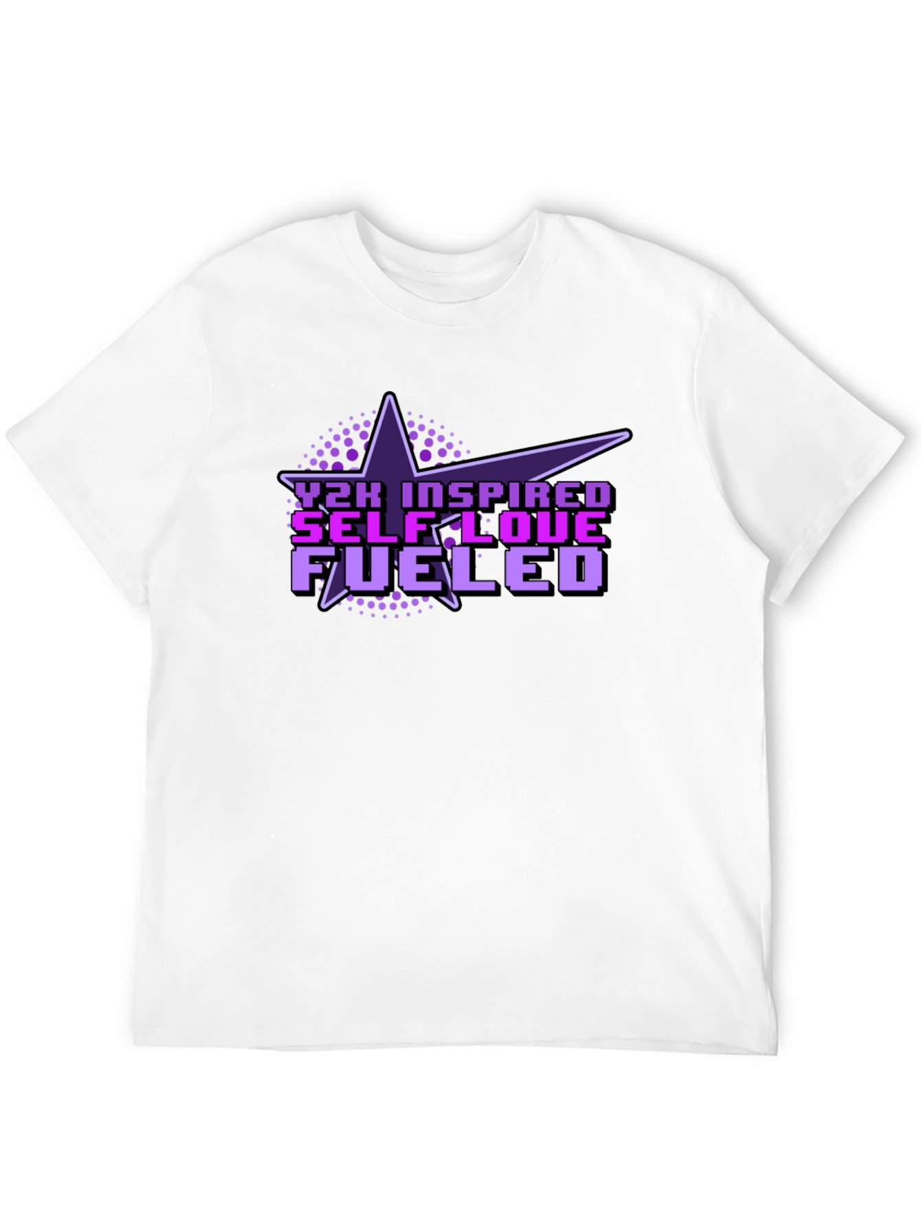 Y2K Inspired Self-Love Fueled Black T-Shirt