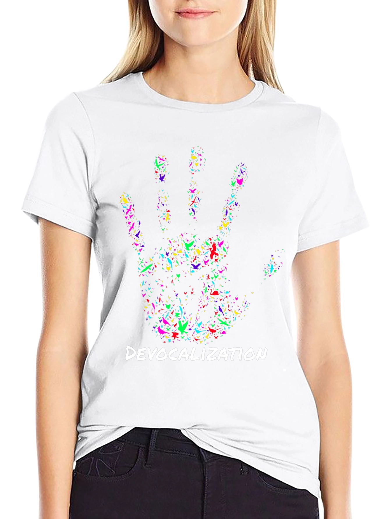 Devocalization Hand Print T-Shirt