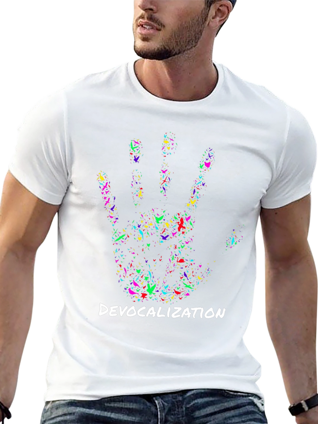 Devocalization Hand Print T-Shirt