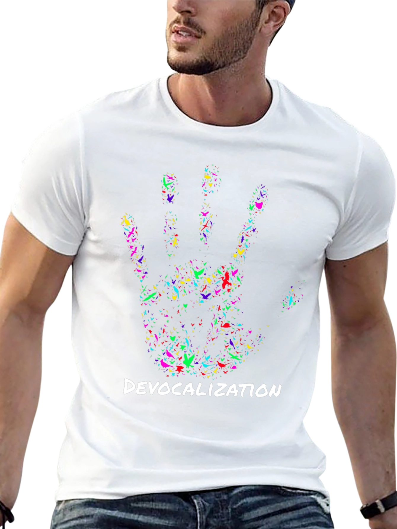 Devocalization Hand Print T-Shirt