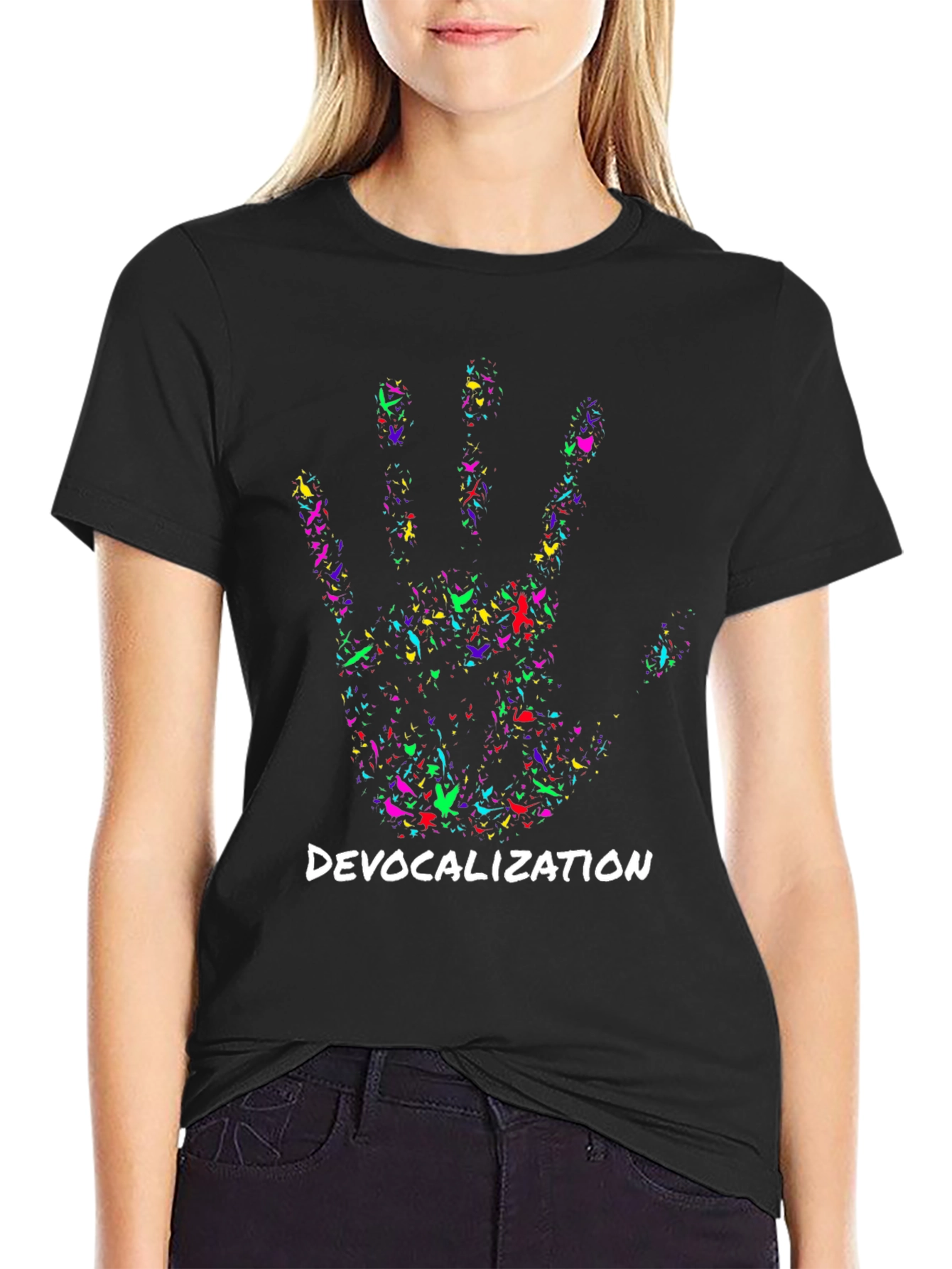 Devocalization Hand Print T-Shirt