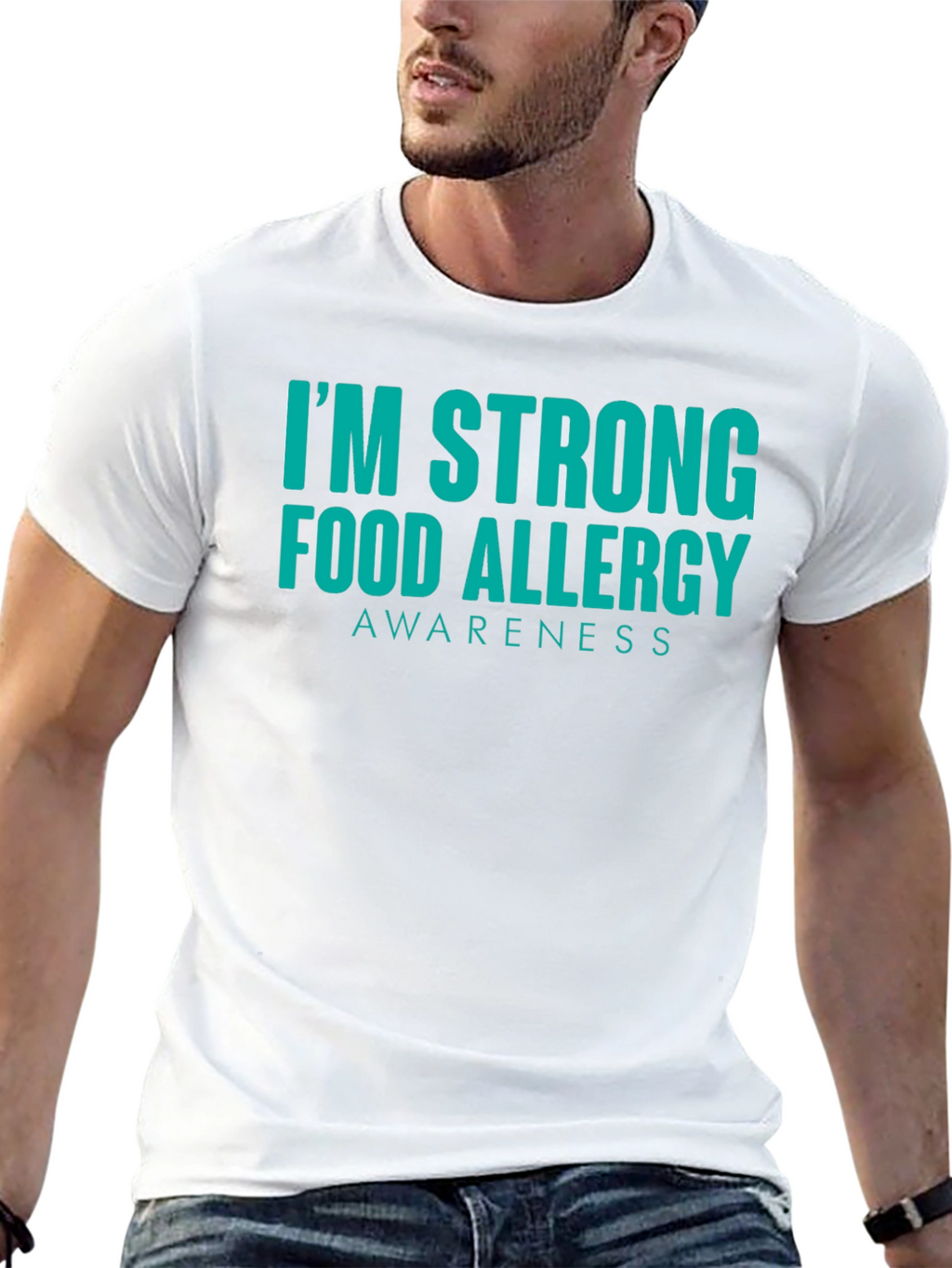 Food Allergy Awareness Strong T-Shirt