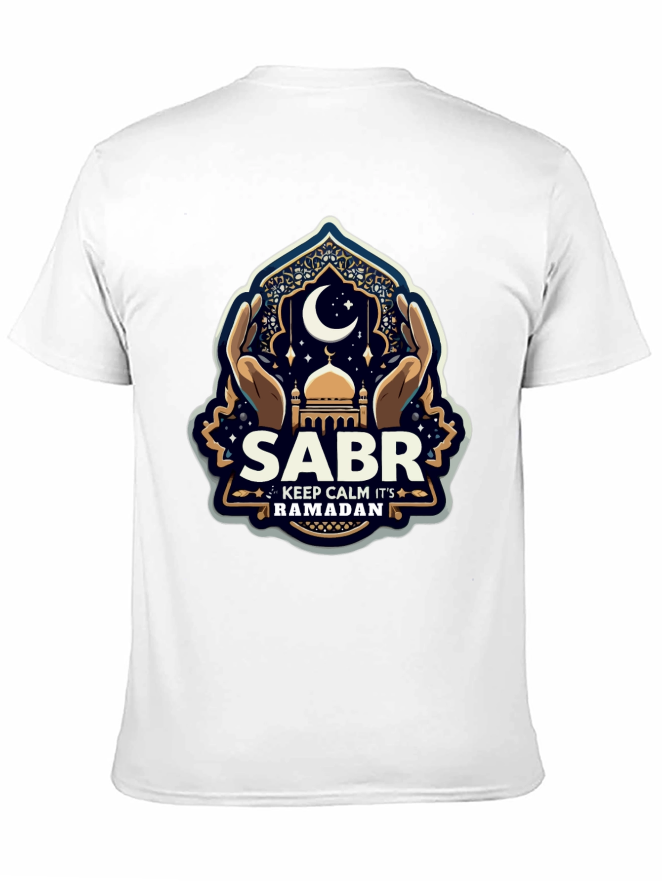 Ramadan Sabr T-Shirt - Keep Calm Eid Mubarak Tee