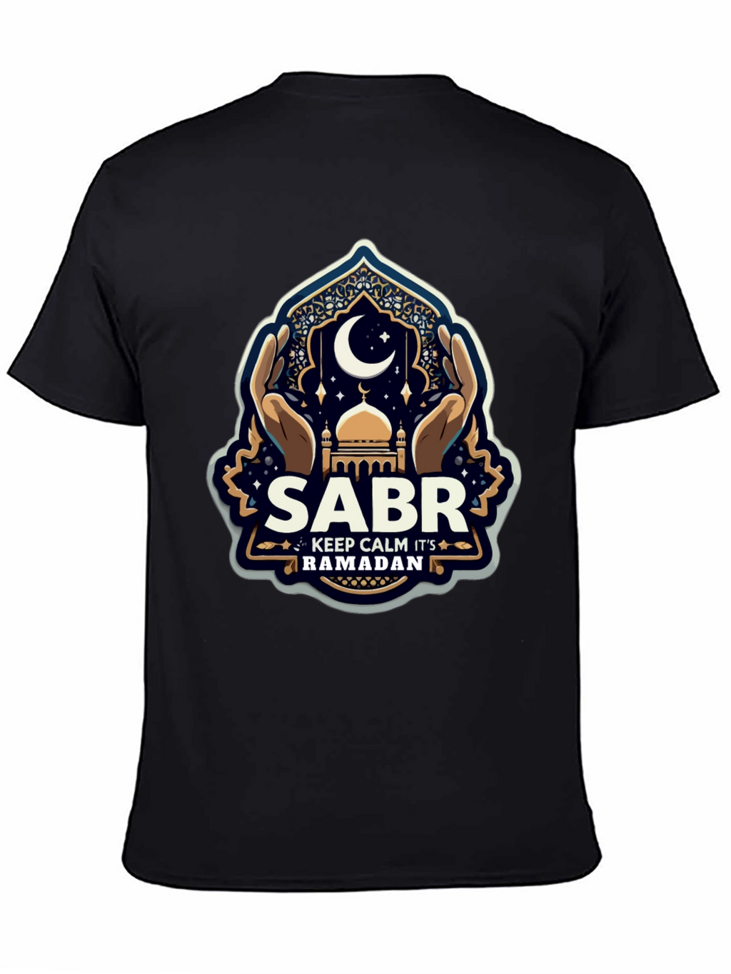 Ramadan Sabr T-Shirt - Keep Calm Eid Mubarak Tee
