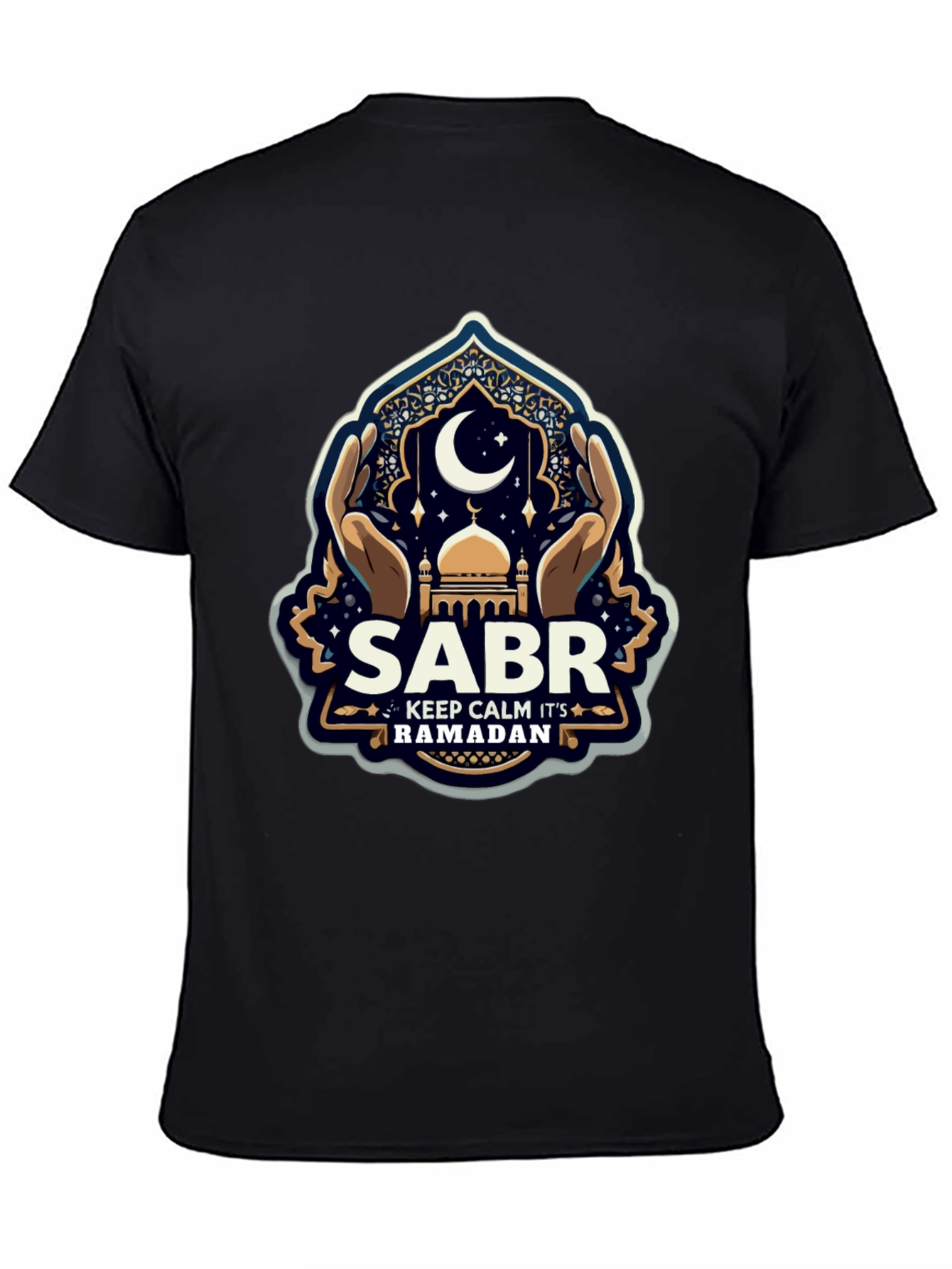 Ramadan Sabr T-Shirt - Keep Calm Eid Mubarak Tee