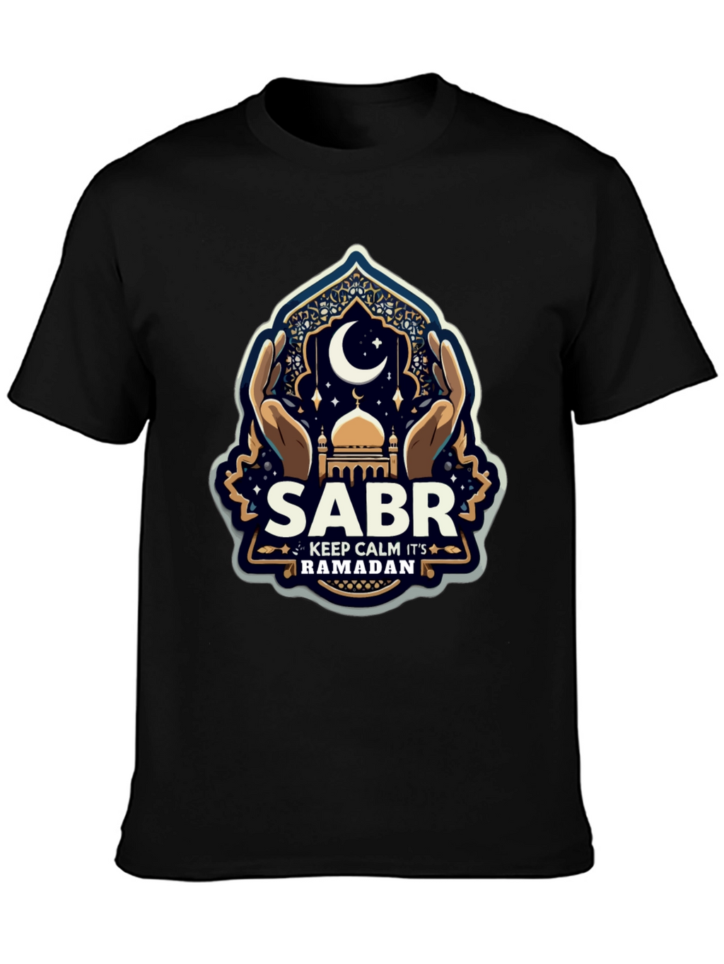 Ramadan Sabr T-Shirt - Keep Calm Eid Mubarak Tee