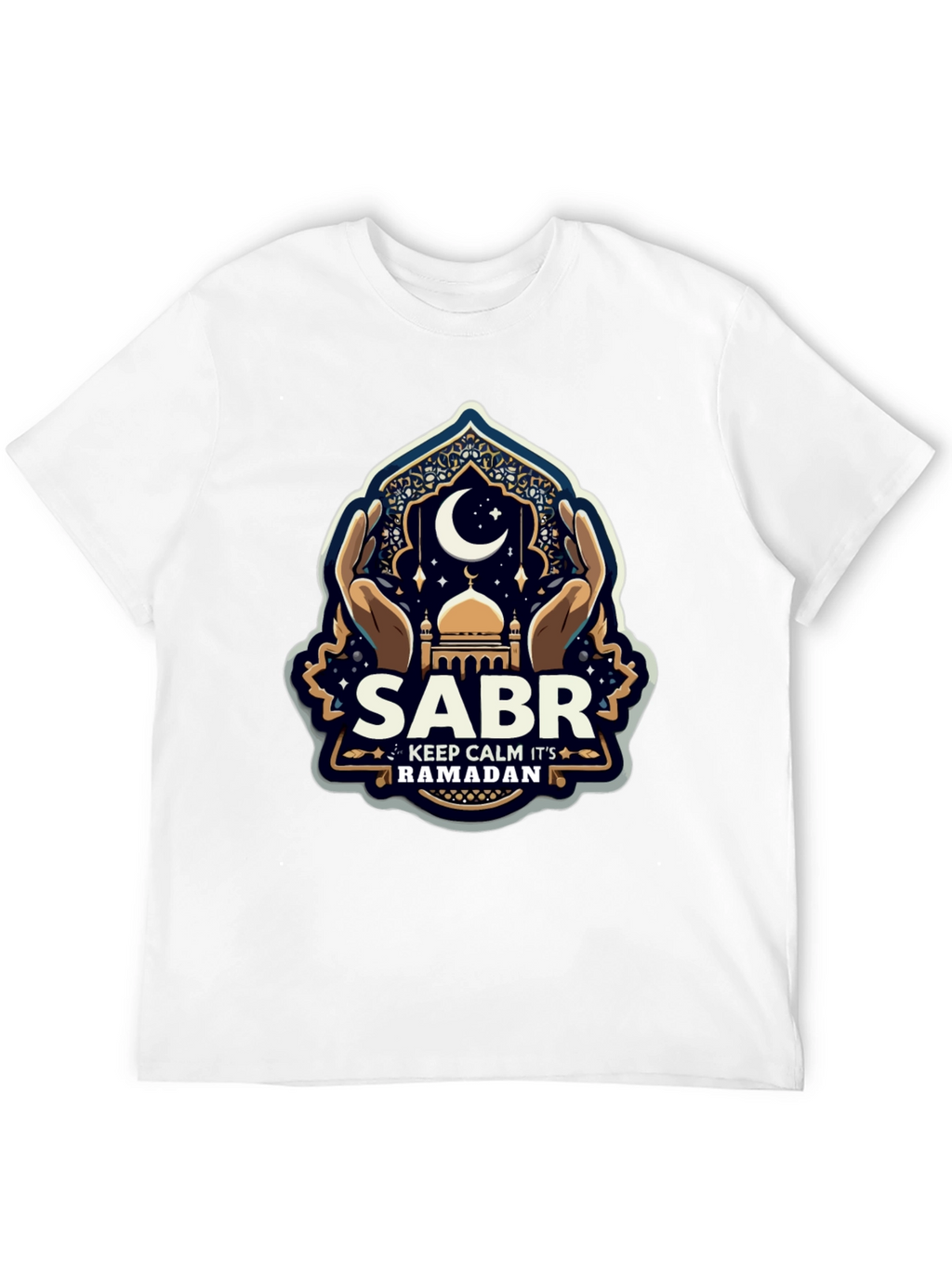 Ramadan Sabr T-Shirt - Keep Calm Eid Mubarak Tee