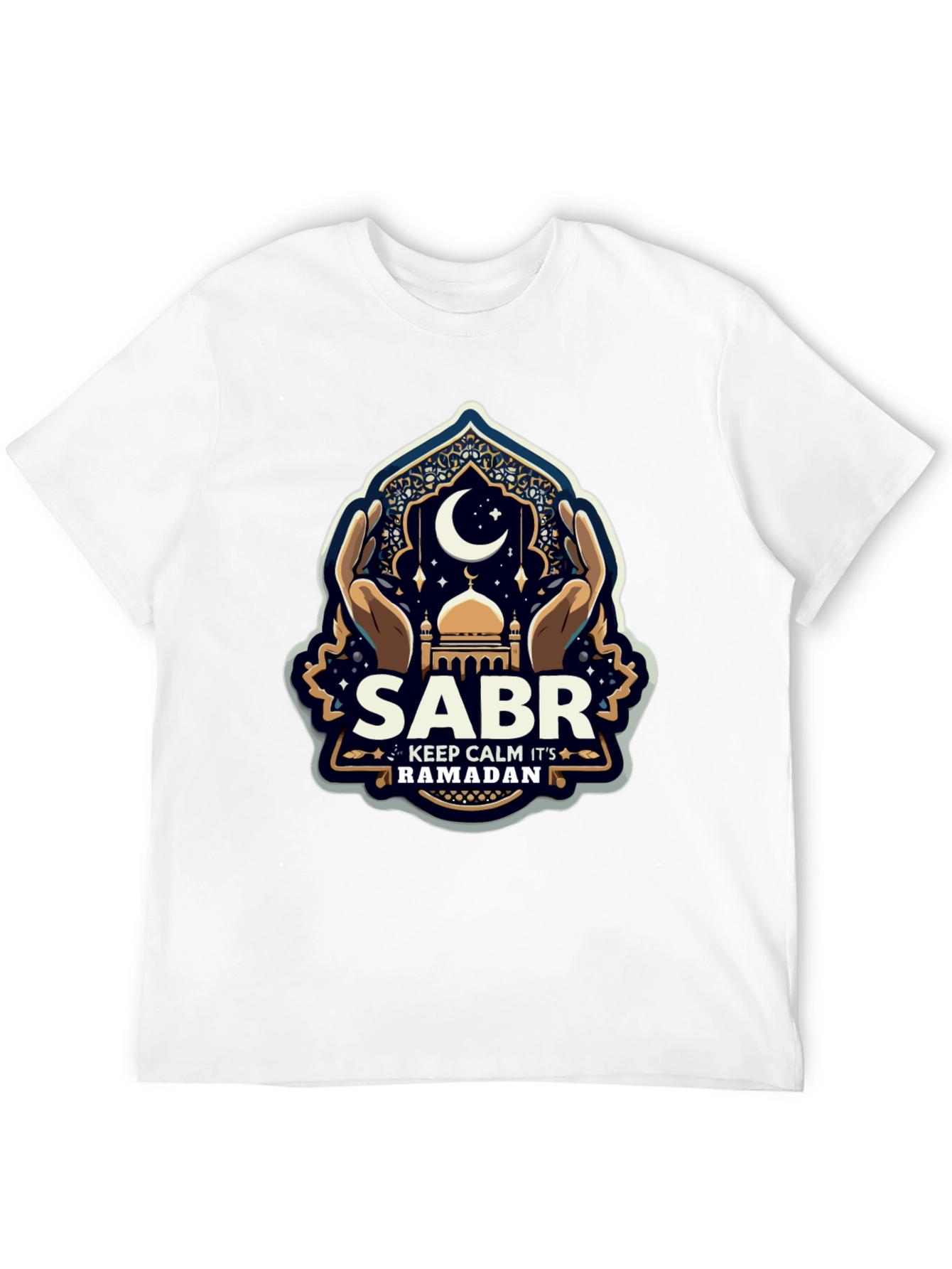 Ramadan Sabr T-Shirt - Keep Calm Eid Mubarak Tee