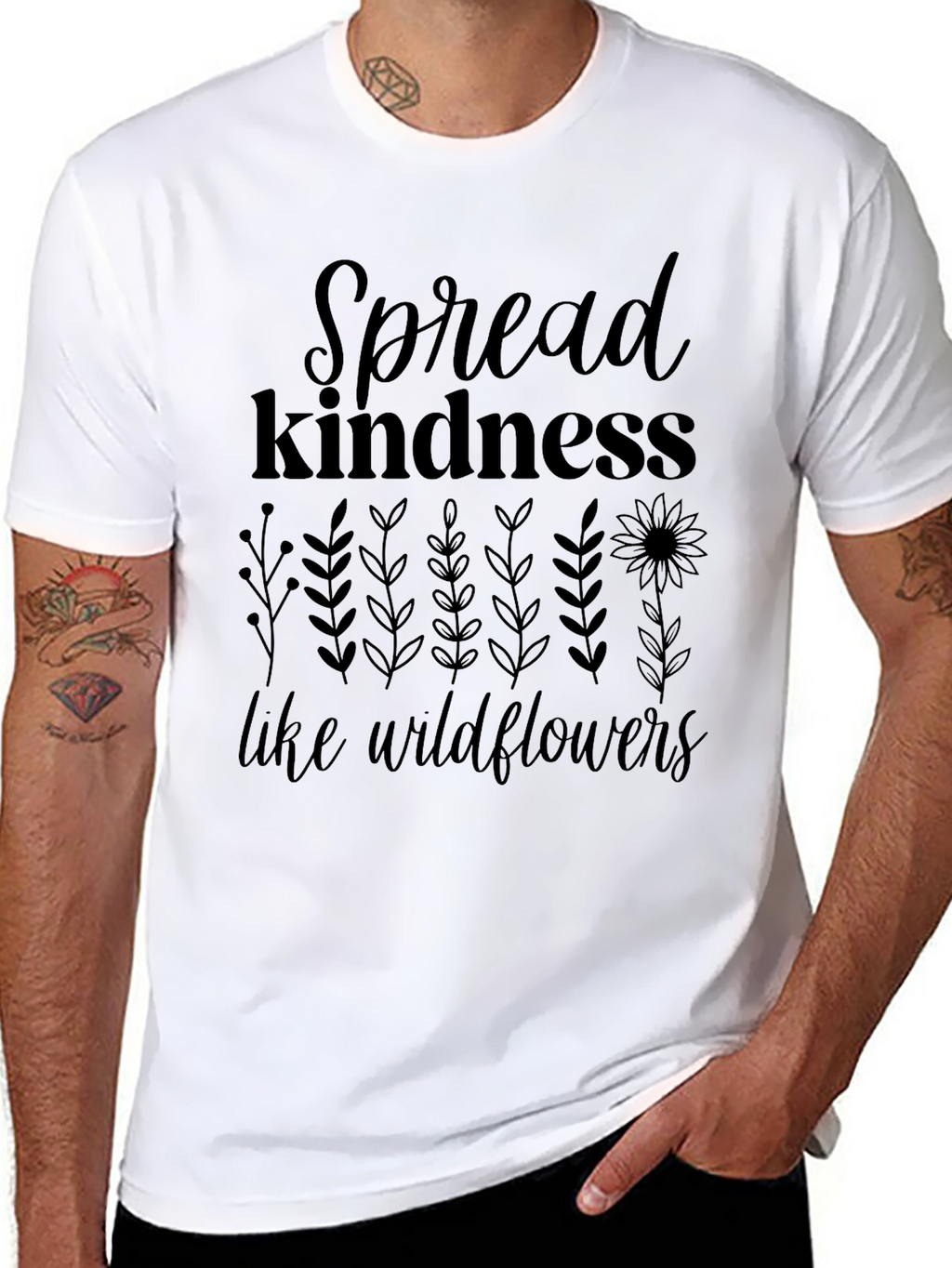 Spread Kindness Wildflower Graphic Tee - Unisex
