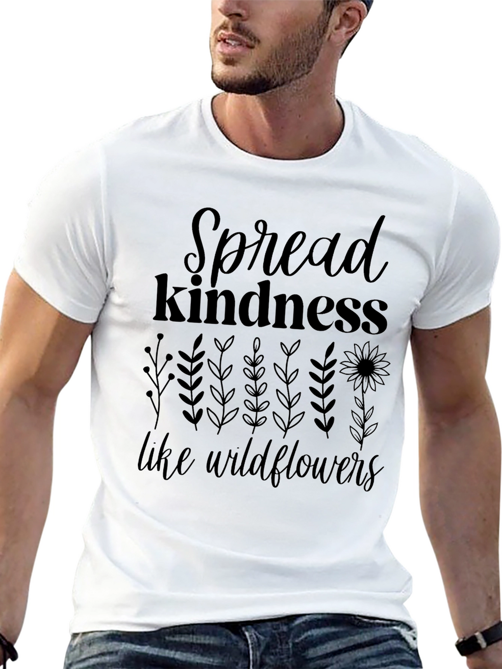 Spread Kindness Wildflower Graphic Tee - Unisex