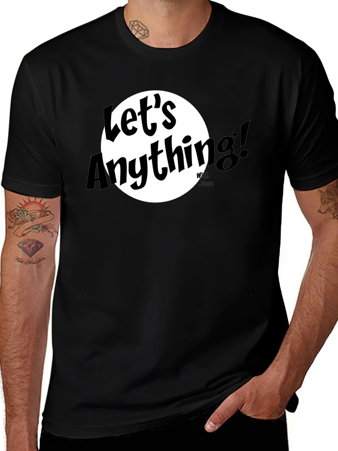Lets Anything Black Graphic Tee