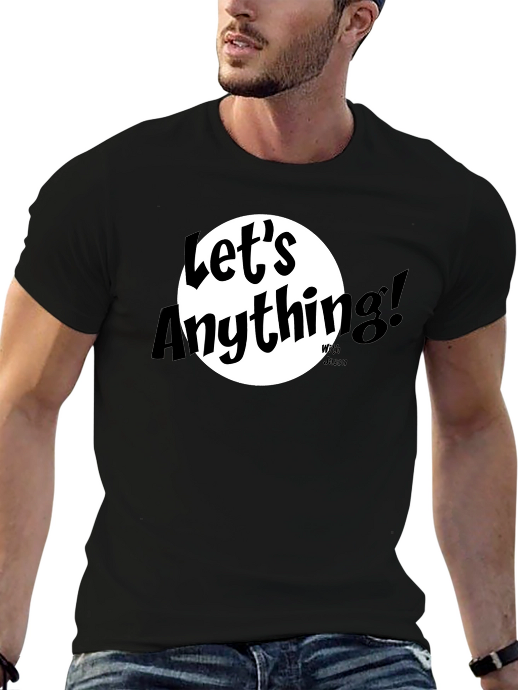 Lets Anything Black Graphic Tee