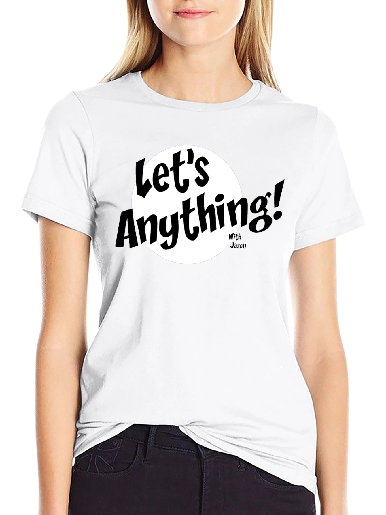 Lets Anything Black Graphic Tee