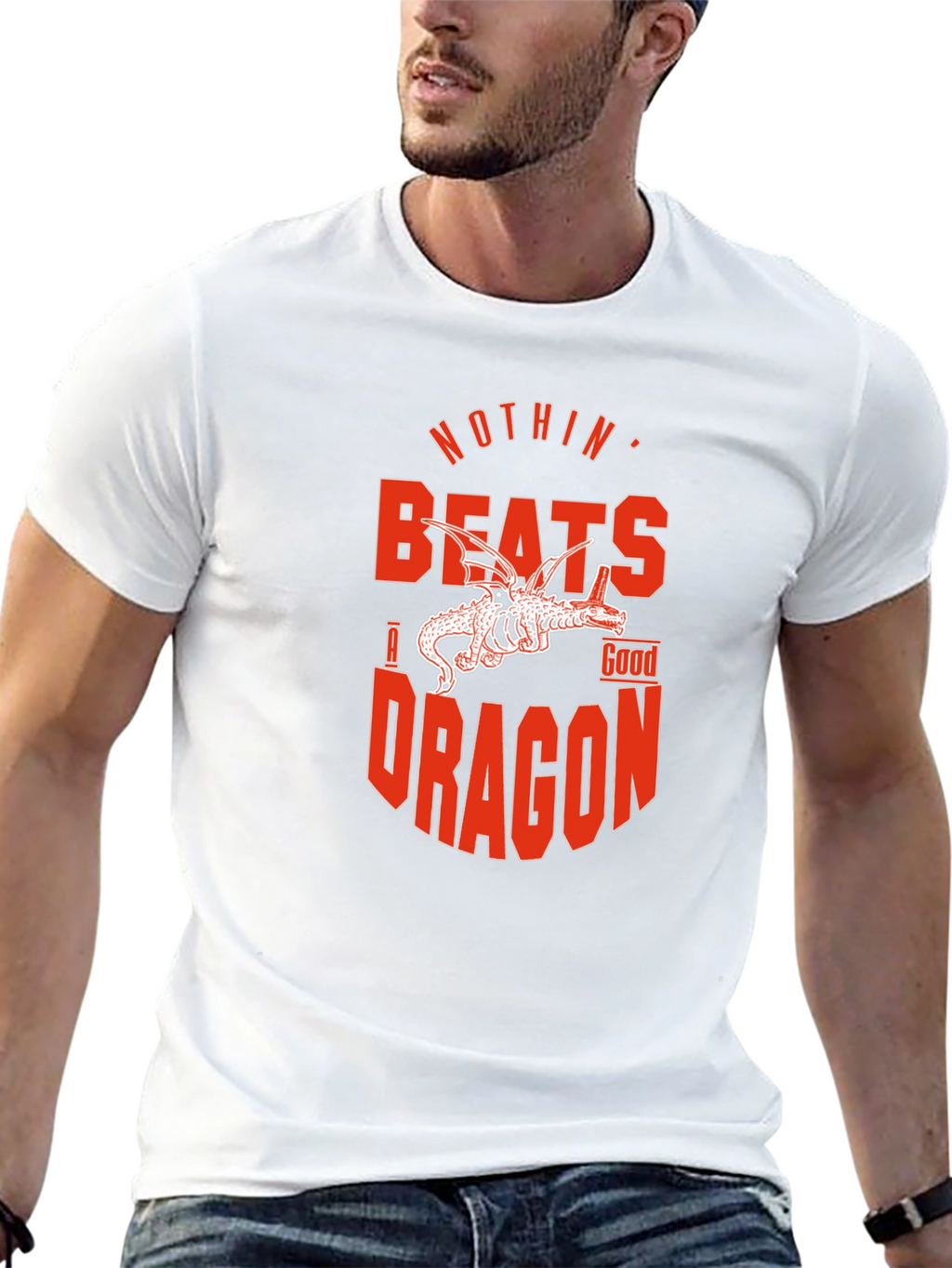 Nothin Beats a Good Dragon T-Shirt - Black