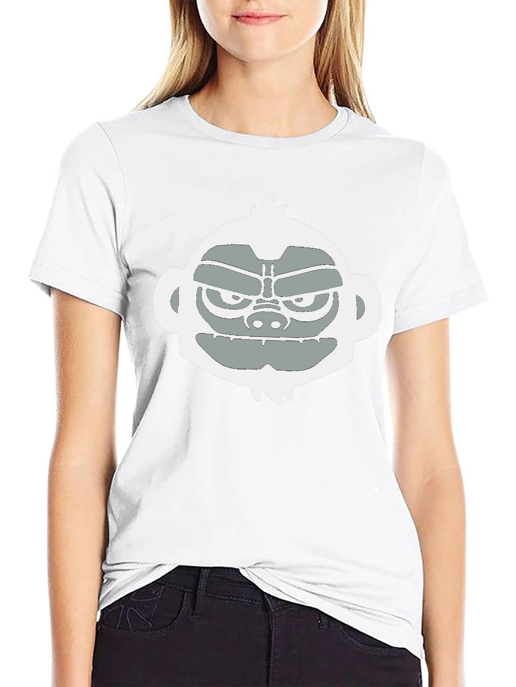 Cool Monkey Graphic Tee - Black Casual T-Shirt