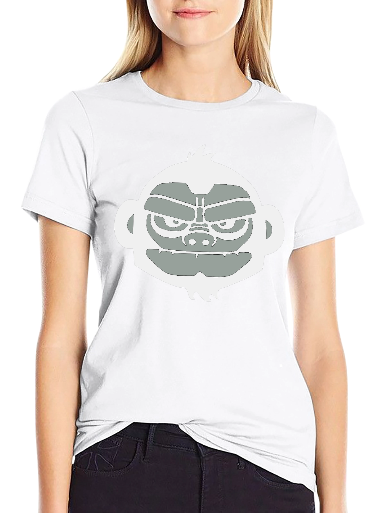Cool Monkey Graphic Tee - Black Casual T-Shirt