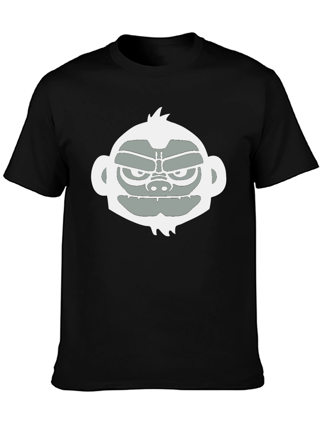 Cool Monkey Graphic Tee - Black Casual T-Shirt
